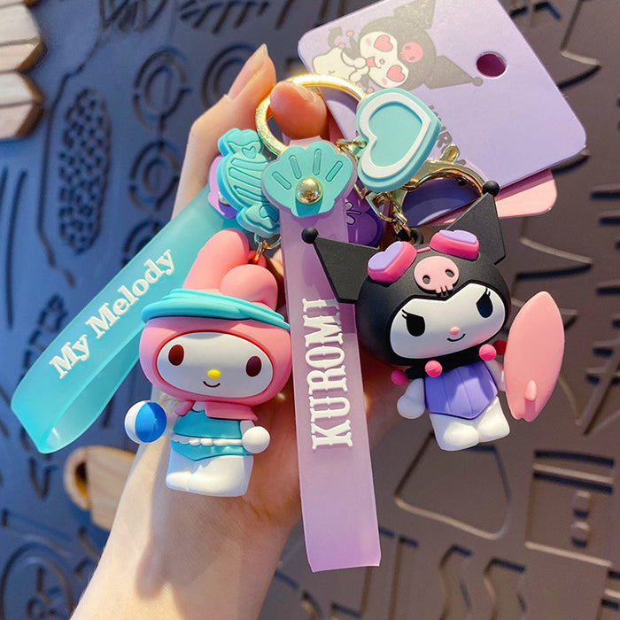 Wholesale Cartoon Doll Silicone Keychain (S) JDC-KC-BaiM079