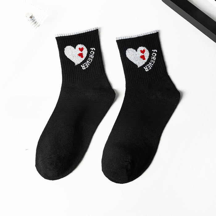 Wholesale 10pcs Polycotton Love Bow Running Socks JDC-SK-Miqi011