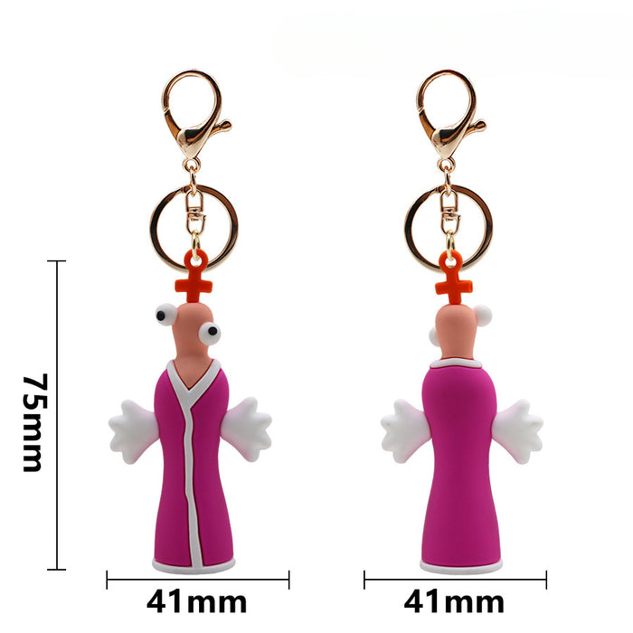 Wholesale PVC Clown Doll Keychain JDC-KC-HaoAn004
