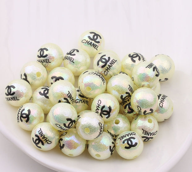 Wholesale 100pcs 16mm Acrylic Imitation Pearl Cream Round Beads JDC-BDS-ZhiXiang002