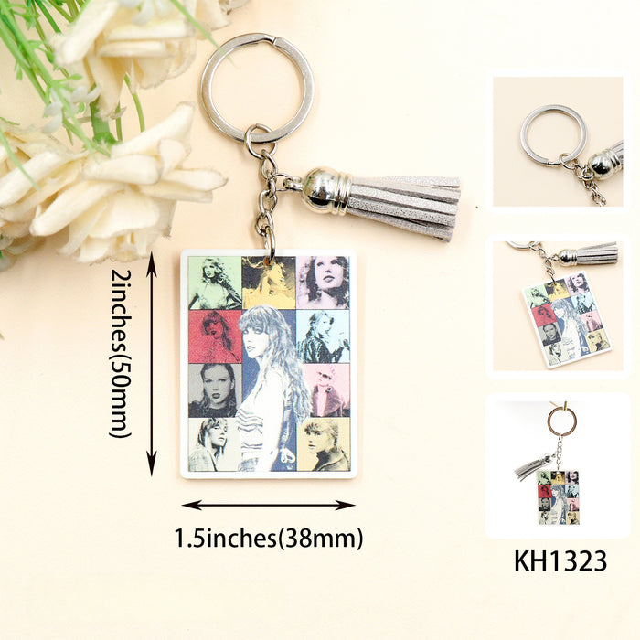 Wholesale Retro Concert Acrylic Keychain JDC-KC-XYan006