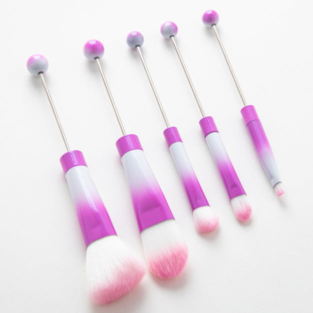 Wholesale Beadable Metal DIY Makeup Brush Set JDC-MB-HuaH012