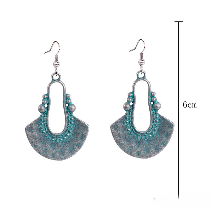 Wholesale Turquoise Ethnic Style Earrings JDC-ES-ManY048