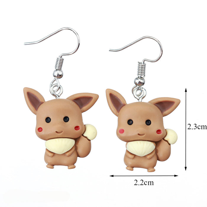 Wholesale Cartoon Animal Resin Earrings JDC-ES-niqing029