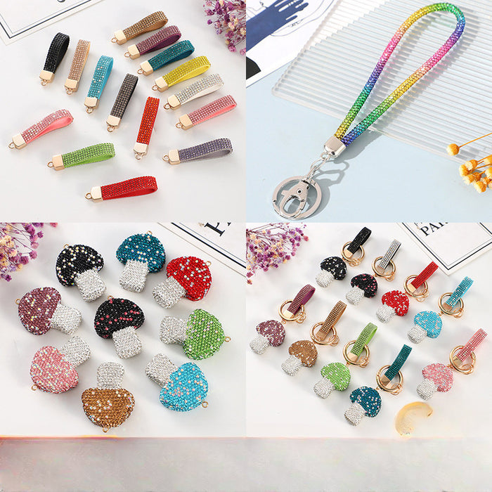 Wholesale Colored Diamond Keychains JDC-KC-NaiLi002