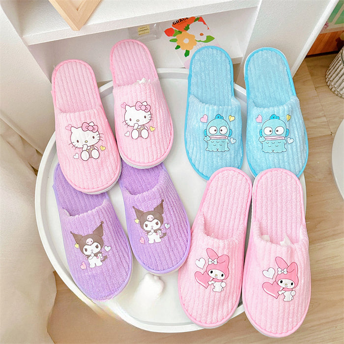 Wholesale Coral Fleece Cartoon Non-slip Slippers JDC-SP-Ceguan001