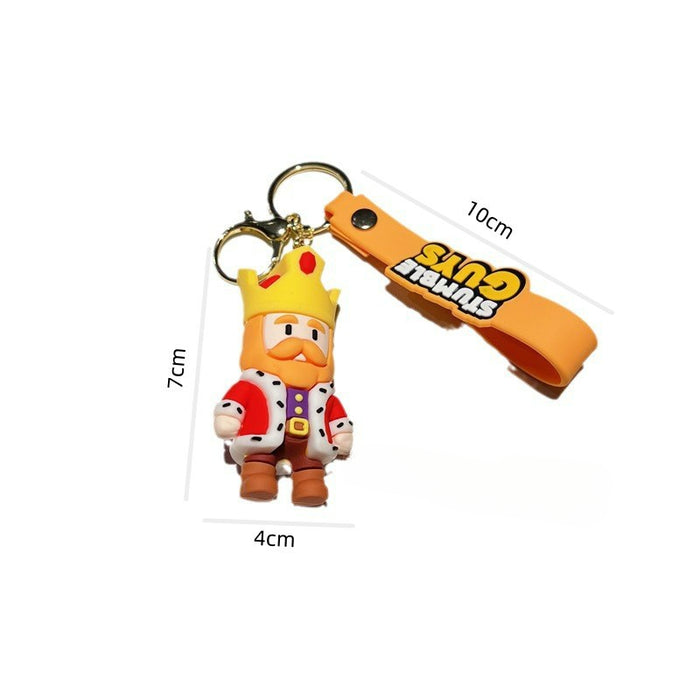 Wholesale Cartoon Game PVC Soft Glue Keychain JDC-KC-JinB029