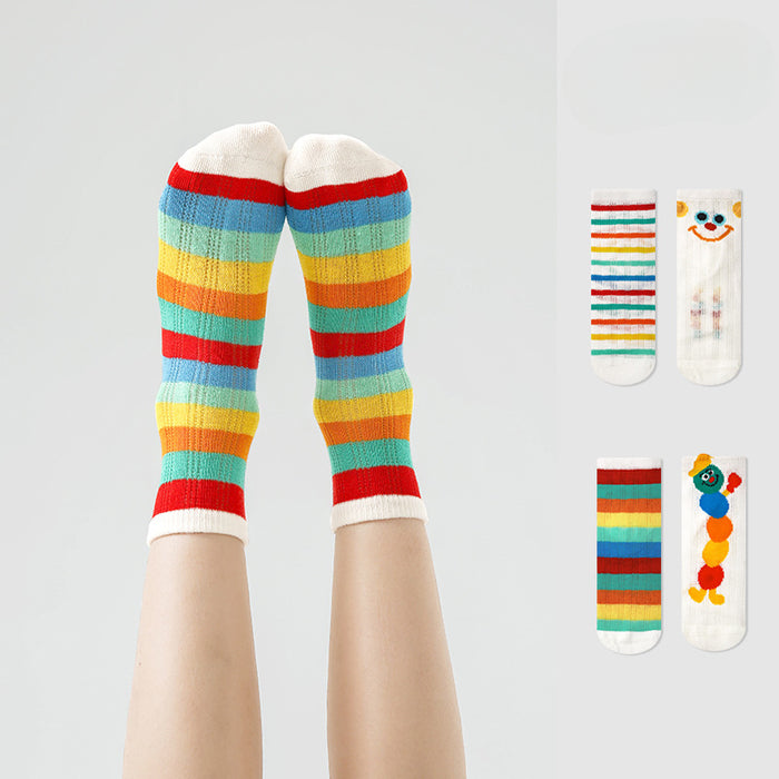 Wholesale Autumn and Winter Mesh Breathable Baby Sports Socks and Children's Socks JDC-SK-SL003