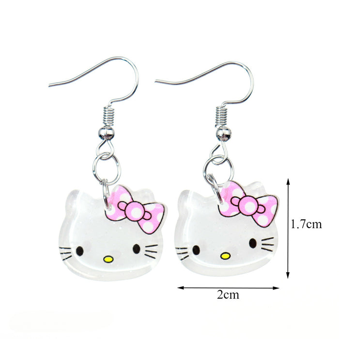 Wholesale Cartoon Animal Resin Earrings JDC-ES-niqing029