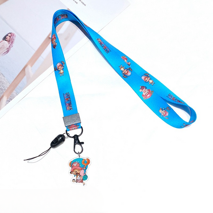 Wholesale Polyester Cartoon Printed Long Hanging Rope Keychain JDC-KC-Gongz057