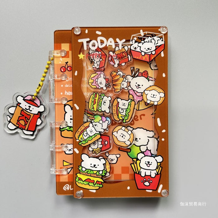 Wholesale Original Cartoon A7 Loose Leaf Notebook Rocking Music Notebook, Cute Girl Heart, High Beauty Anime Student Diary JDC-NK-JM001