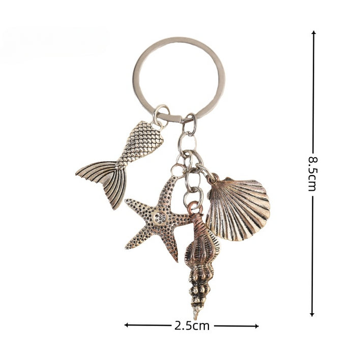 Wholesale Alloy Pendant Marine Life Keychain JDC-KC-RongRui074