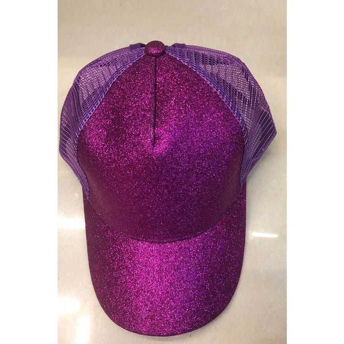 Wholesale Cotton Sequined Mesh Cap Ponytail Cap Ball Cap JDC-FH-ZhanH002