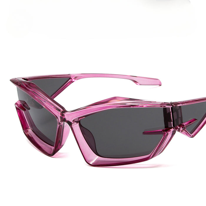 Wholesale Y2K Colorful Special-shaped PC Sunglasses JDC-SG-MaN024