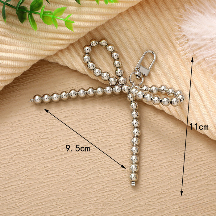 Wholesale Pearl Bow Keychain JDC-KC-YiLian001