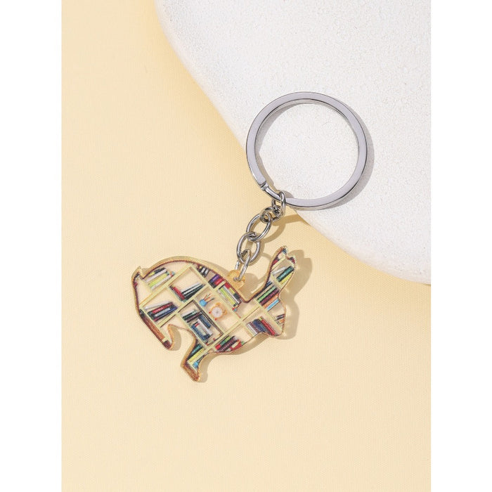 Wholesale Graduation Season Book Love Wooden Keychain JDC-KC-RongR012