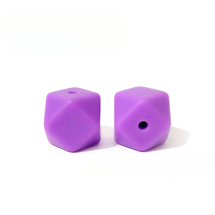 Wholesale 50pcs Hexagonal Silicone Beads JDC-BDS-HongZhou015