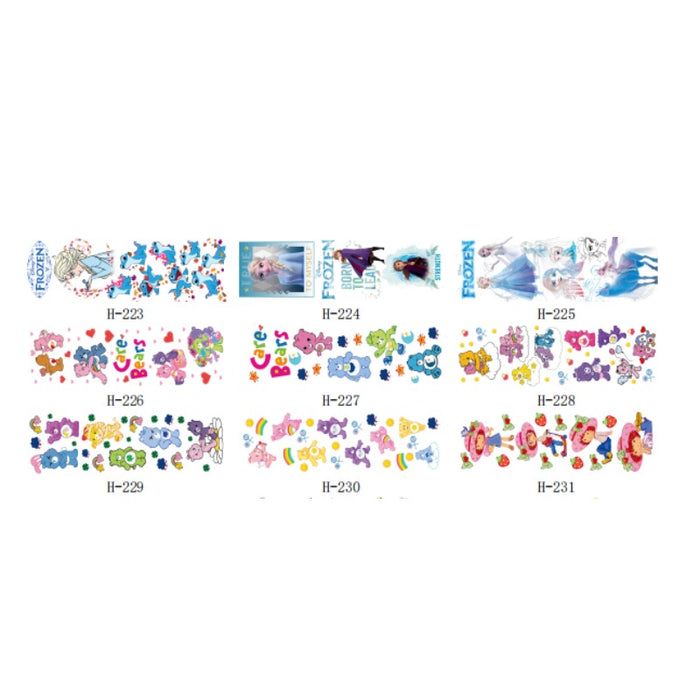 Wholesale 5pcs UV DTF Packaging Cartoon Pattern Pen Stickers JDC-ST-YiPin038