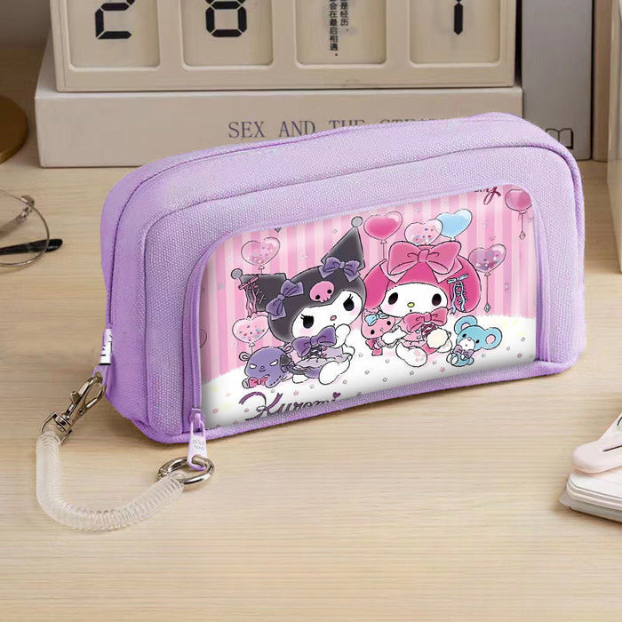 Wholesale Cartoon Canvas Large Capacity Pencil Case (S) JDC-PE-HanYan001