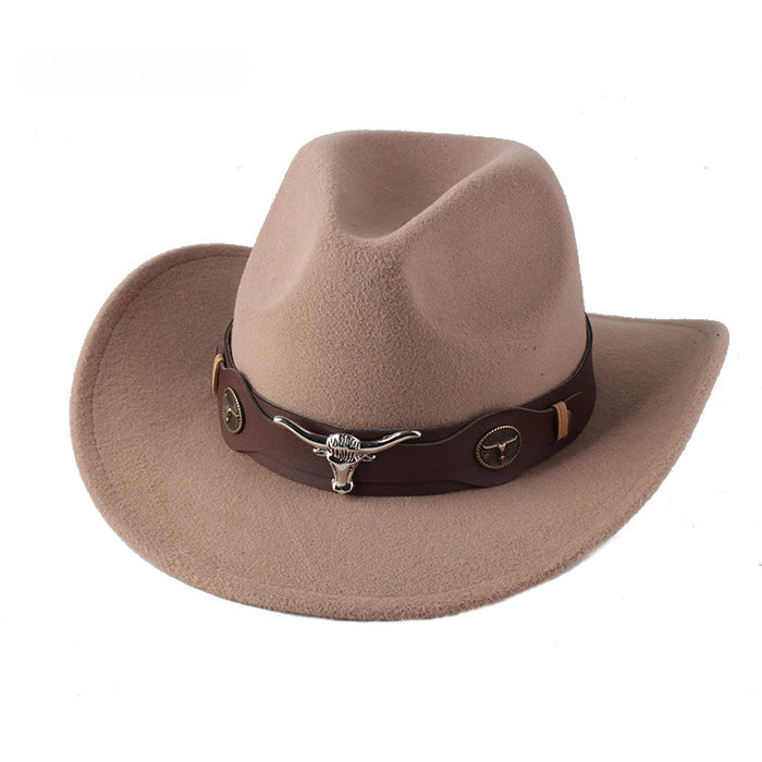 Wholesale Woolen Cowboy Hats for Men and Women Couples JDC-FH-DG017