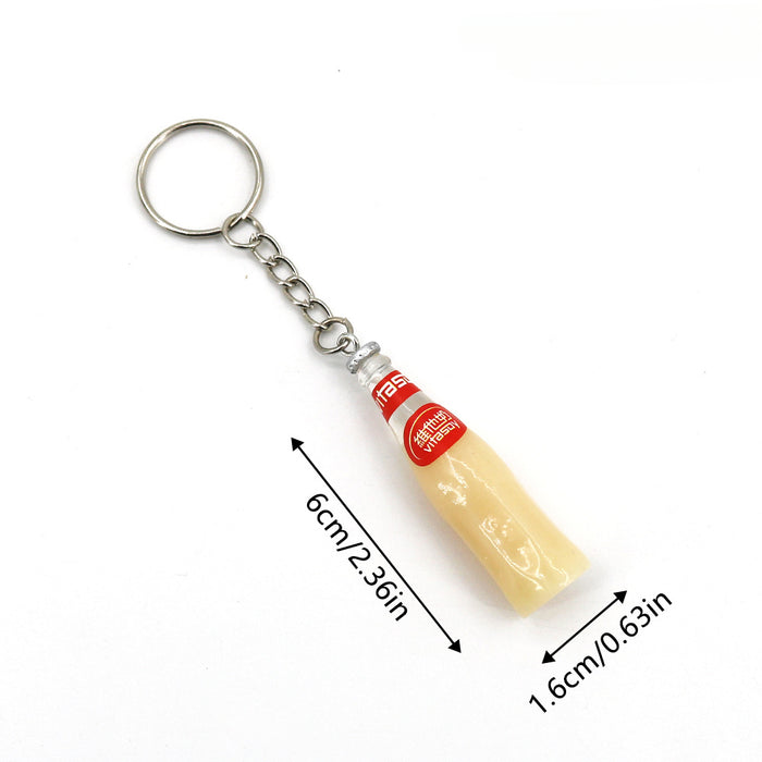 Wholesale Beverage Bottle Resin Keychains JDC-KC-HaoAn015