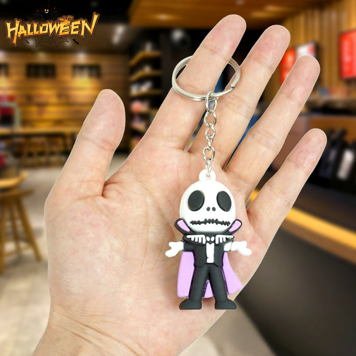 Wholesale Halloween PVC Cartoon Doll Keychain JDC-KC-Yexiang026