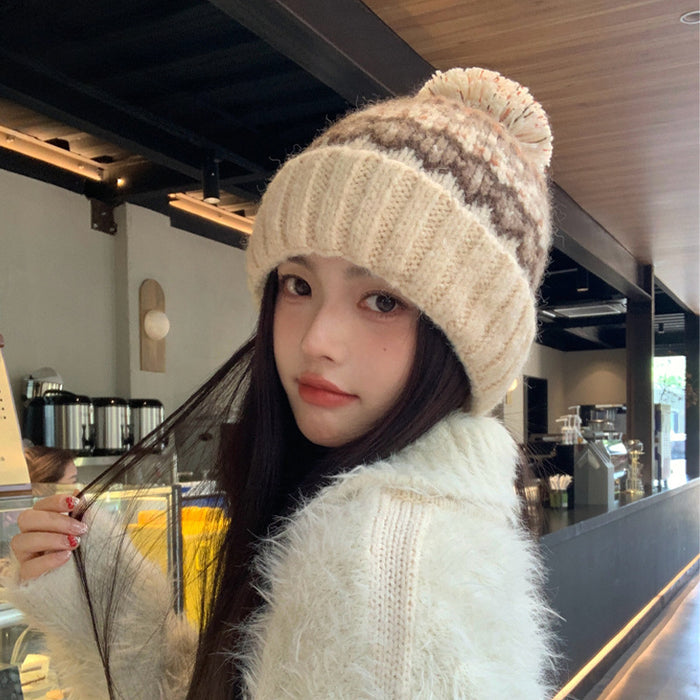 Wholesale Winter Warm Mao Ball Cover Hat JDC-FH-BG025