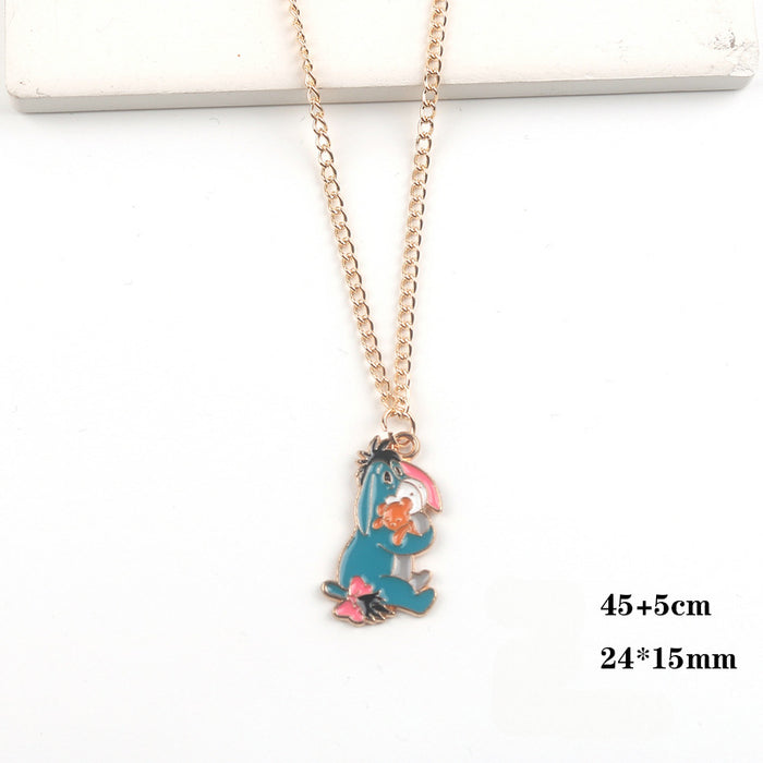 Wholesale Cartoon Alloy Pendant Necklace JDC-NE-FuYu013