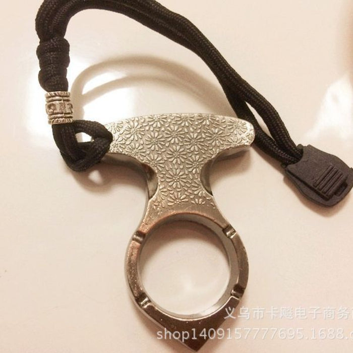 Wholesale Multifunctional Aluminum Alloy Finger Buckle Keychain JDC-KC-KB010