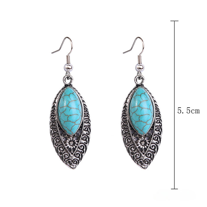 Wholesale Western Style Accessories Turquoise Pendant Leather Necklace JDC-NE-ManY017