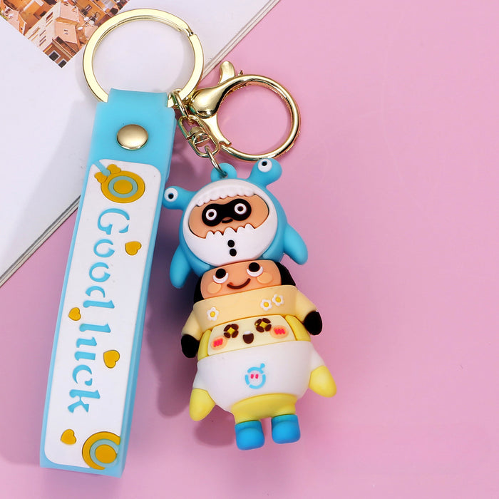 Wholesale PVC Cartoon Doll Keychain JDC-KC-YueY005