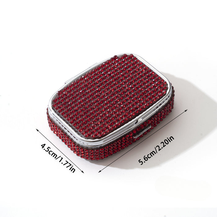 Wholesale Rhinestone Square Medicine Box JDC-SB-ZhiYa001