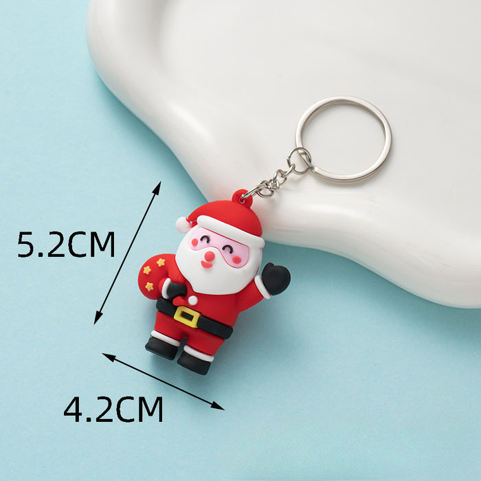 Wholesale Cute Christmas PVC Keychains JDC-KC-Wenma009