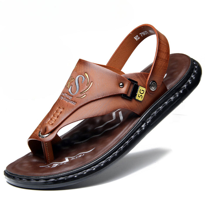 Wholesale Large Size Latex Soft Sole Flip-flop Men's Sandals JDC-SP-BenYuan001