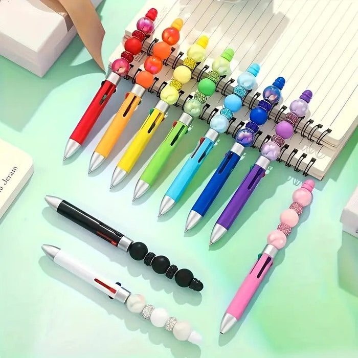 Wholesale Beadable Pens Multi-color Plastic Pens JDC-PN-HuaH174