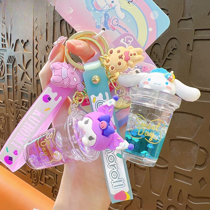 Wholesale Cartoon Oil-filled Acrylic Keychain JDC-KC-YanG080