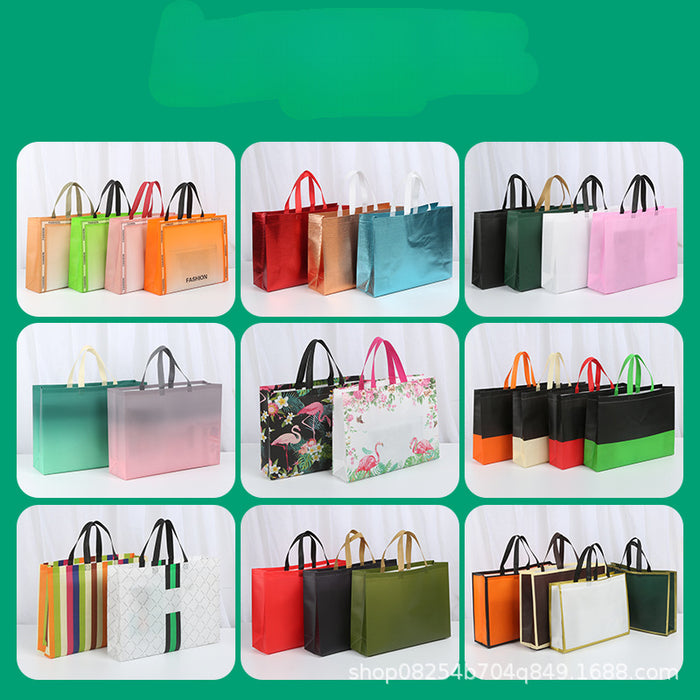 Wholesale Non-woven Bags Laminated Waterproof Hand-held Non-woven Gift Bags Clothing Store Packaging Bags JDC-GB-XJ005