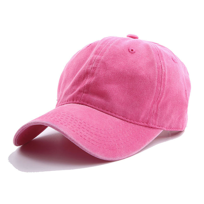 Wholesale Cotton Plain Washed Ponytail Baseball Cap JDC-FH-Chunq014