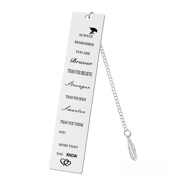 Wholesale Stainless Steel Teacher's Day Bookmark JDC-BM-GangG001