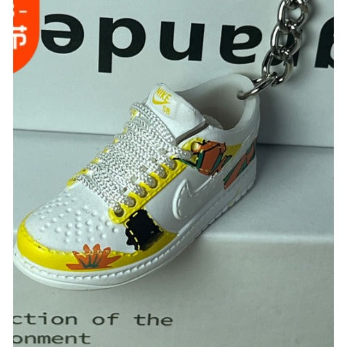 Wholesale Skateboard Shoes PVC Keychains JDC-KC-MiaoY065