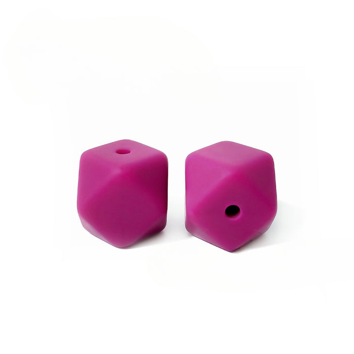 Wholesale 50pcs Hexagonal Silicone Beads JDC-BDS-HongZhou015