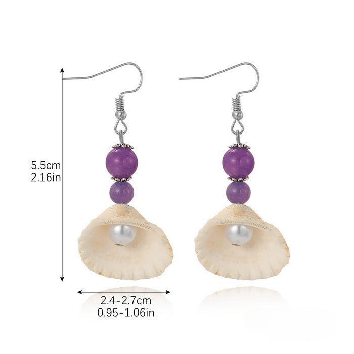 Wholesale Pearl Shell Earrings JDC-ES-ManY049