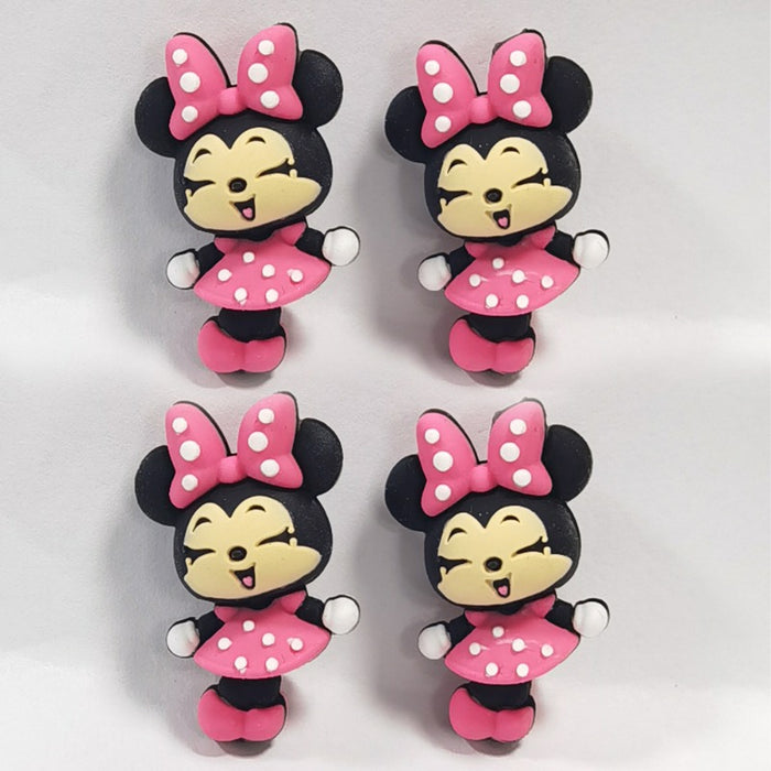 Wholesale 10pcs Creative 3D Pink Bow Cartoon Character Minnie Beads JDC-BDS-JIaHaoShun039