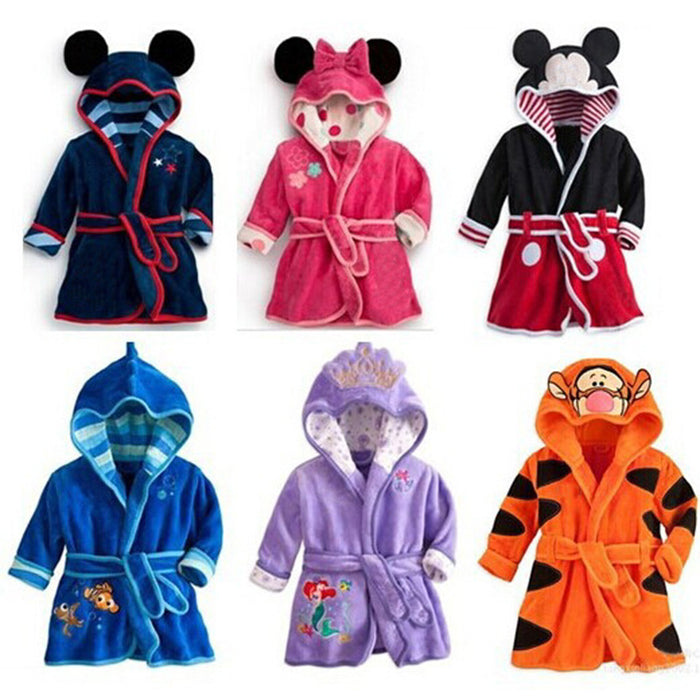 Wholesale Boys' and Girls' Bathrobes Children's Cartoon Yukata Multi-color Home Sleepwear JDC-CTS-SK005