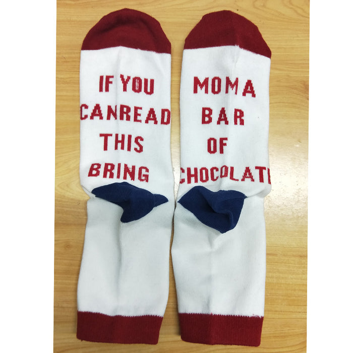 Wholesale IF YOU CAN English Lettered Mid-tube Socks JDC-SK-XQ035