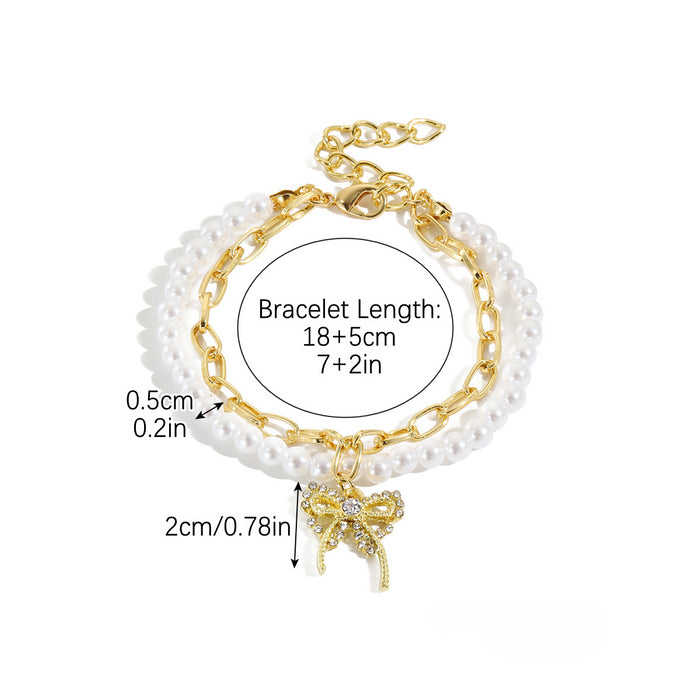 Wholesale Multi-layer Pearl Bracelet Set JDC-BT-ManY005