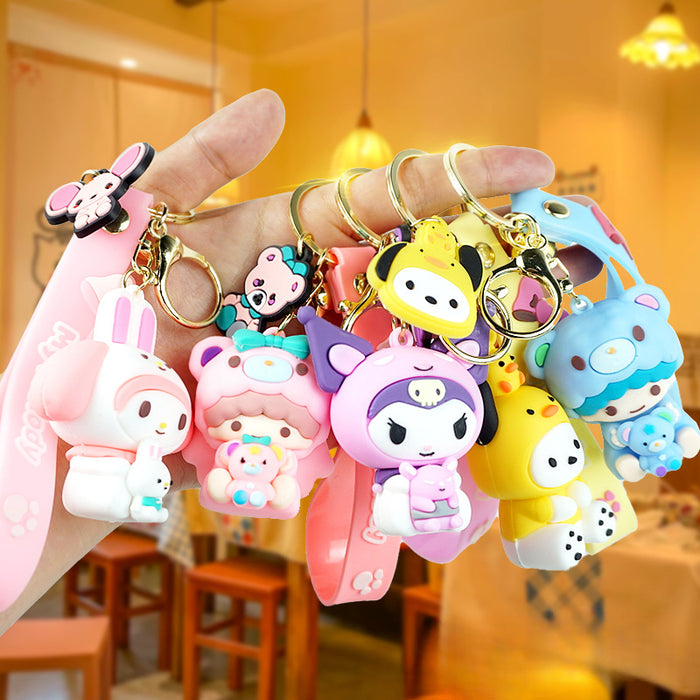 Wholesale PVC Cartoon Doll  Keychain JDC-KC-Yexiang022