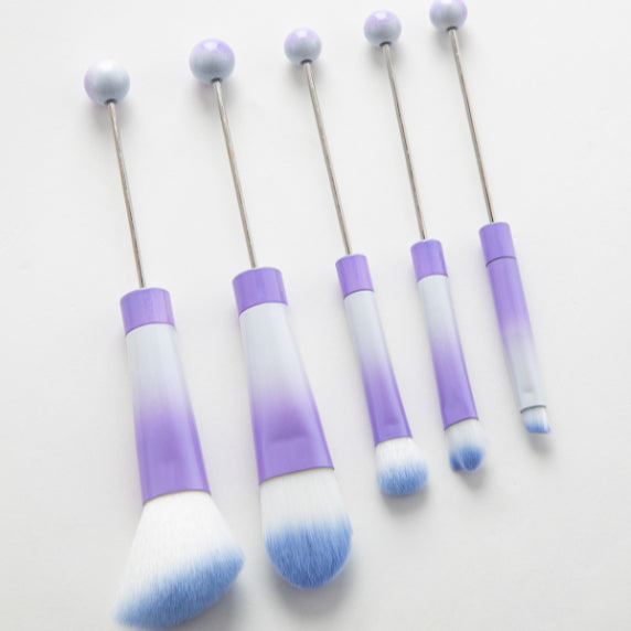 Wholesale Beadable Metal DIY Makeup Brush Set JDC-MB-HuaH011