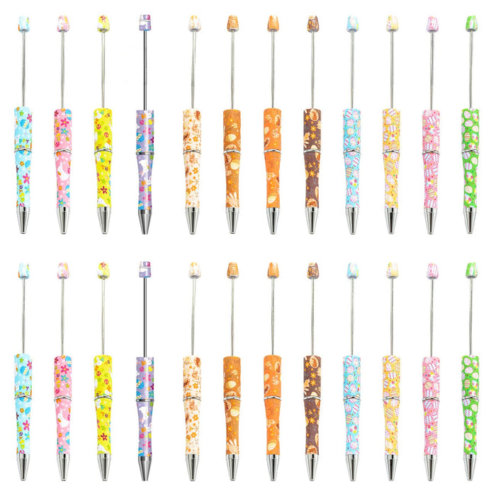 Wholesale DIY for Beaded Beadable Pens Easter Rabbit Series Plastic Pens JDC-BP-HuaH113