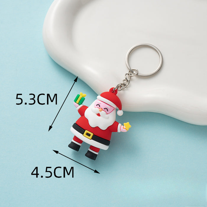 Wholesale Cute Christmas PVC Keychains JDC-KC-Wenma009